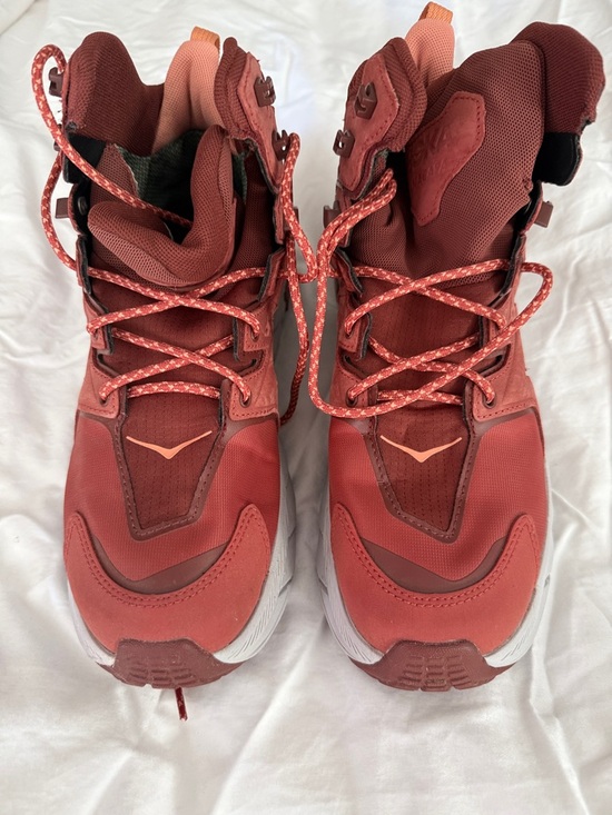 Hoka One One Shoes - Hoka One One Rust Red Gore-Tex Trail Sneakers